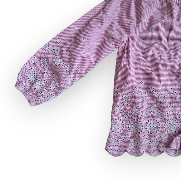 Sundance Blush Eyelet Button-Up Blouse - Picture 6 of 9